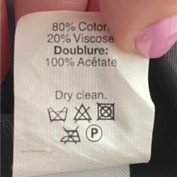 Madewell tweed textured A-line gray black lined ruffle mini skirt, size 0 summer - Picture 7 of 11